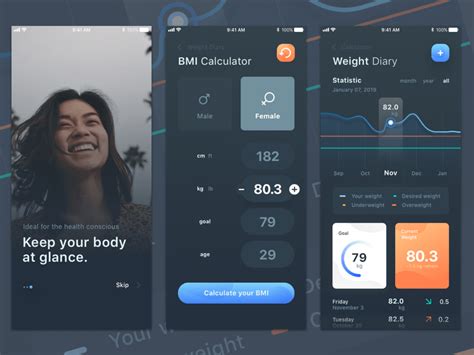 Body Mass Index (BMI) Calculator App Sketch freebie - Download free resource for Sketch - Sketch ...