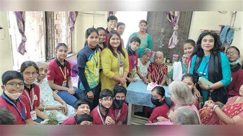 social work | New Town school students celebrate World NGO Day with old-age home residents ...