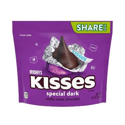 Hershey's Dark Chocolate Kisses - 10oz : Target