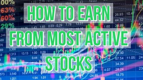 how to earn from most active stocks - YouTube