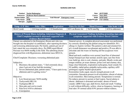 Nurs 101l Nursing Care Plan Nursing Care Plan Templat - vrogue.co