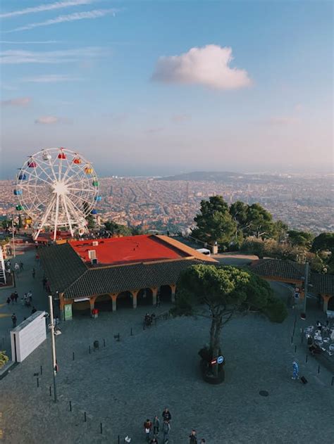 Aerial Photo of an Amusement Park · Free Stock Photo