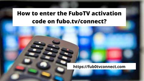 Visit fubo.tv/connect to access Fubo TV and Fubo TV, connect enter code ...