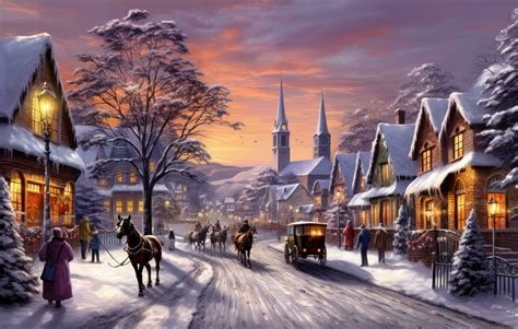 Christmas Village Wallpapers - 4k, HD Christmas Village Backgrounds on ...