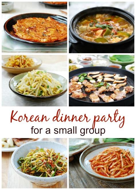 Korean Dinner Party Menu Ideas - Korean Bapsang