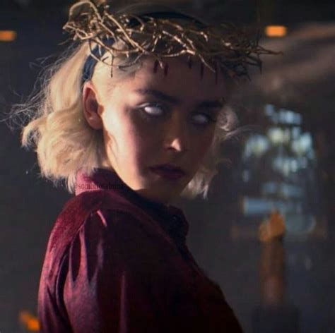 Kiernan Shipka wearing a crown of thorns | Sabrina witch, Sabrina ...