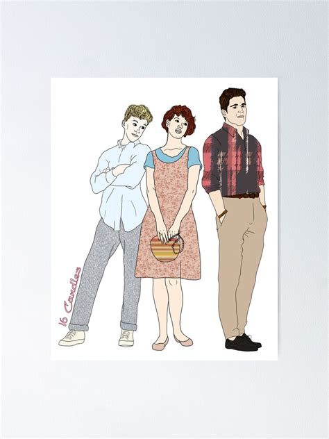 "Sixteen Candles" Poster by rachfaceburrdog | Redbubble