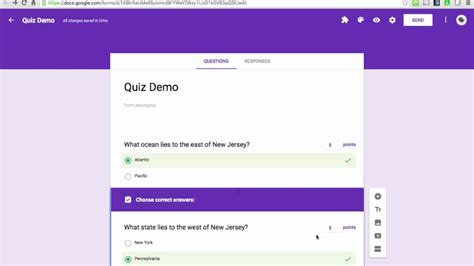 Google Doc Quiz Template