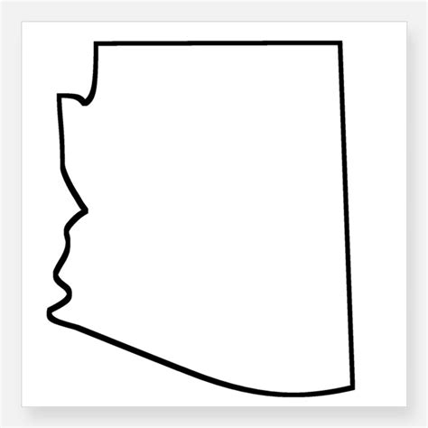 Arizona State Outline Decal - ClipArt Best