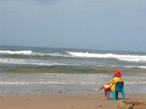 Lifesaver on patrol, Old Bar beach, near Taree, NSW | Taree, New south ...