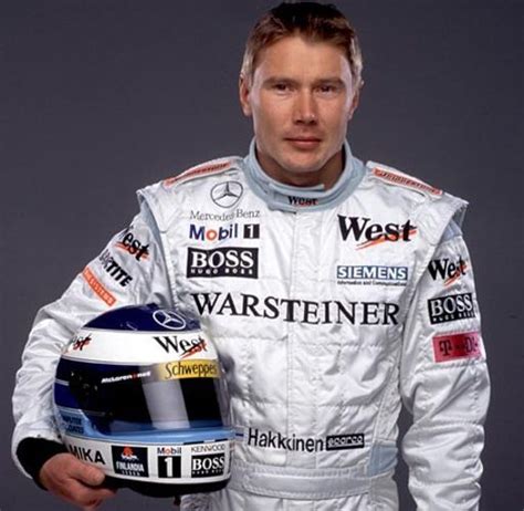 Mika Häkkinen, a Finnish F1 driver who won world championships in 1998 ...