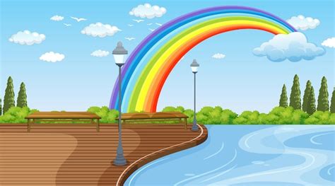 Rainbow Bridge Background Images - Free Download on Freepik