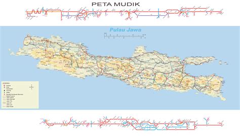 Peta Kota: Peta Mudik Pulau Jawa HD