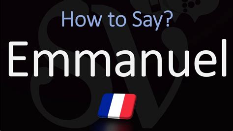 How to Pronounce Emmanuel? French First Name Pronunciation (Native Speaker) - YouTube