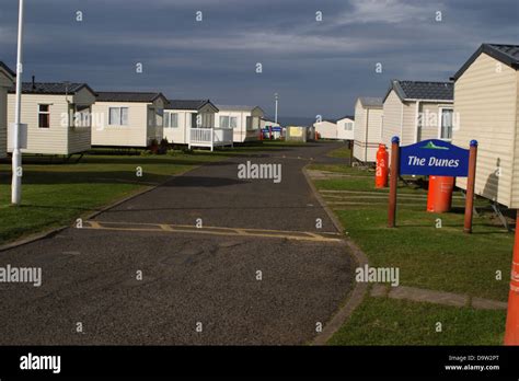 Caravans in the Haven Holiday Caravan park at Berwick upon Tweed, England Stock Photo - Alamy