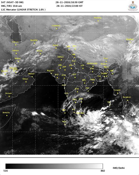 Latest Satellite Map Of India Imd - China Map Tourist Destinations