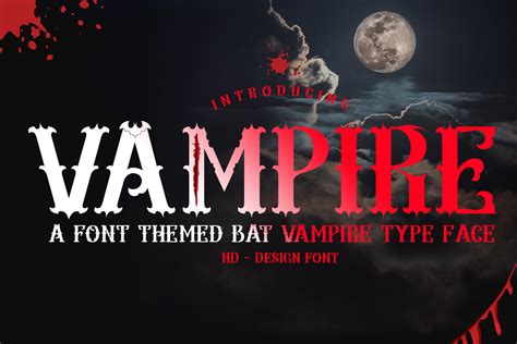 Vampire Font by edwar.sp111 · Creative Fabrica