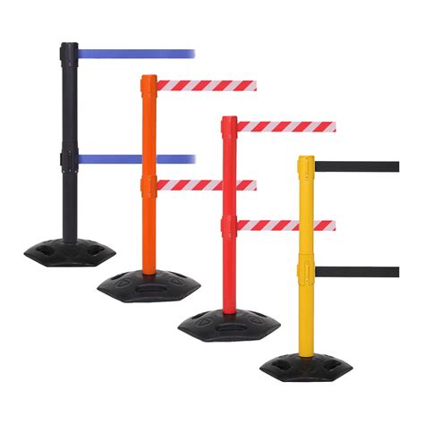 WeatherMaster Outdoor Safety Barriers | Double Belt Queue Barriers