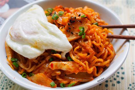 Stir-fried Korean Ramyun Noodles (Ramyun Goreng) - Delishar | Singapore Cooking, Recipe, and ...