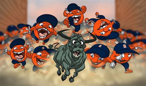 Syracuse Orange mascot Otto turns the tables on the South Florida Bulls ...