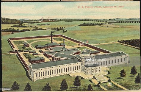 Postcard of Fort Leavenworth Federal Prison News Photo - Getty Images