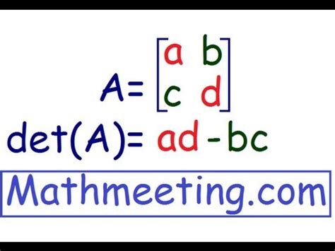 Determinant of 2x2 matrix | Quizalize