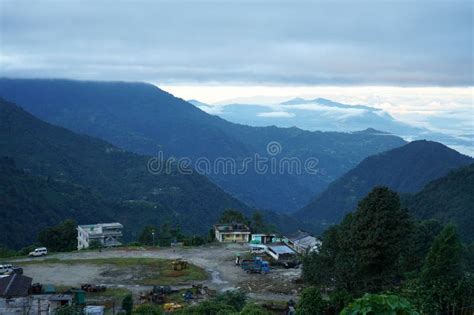 Himalayan Range Sunset from Phadamchen Sikkim Stock Photo - Image of ...