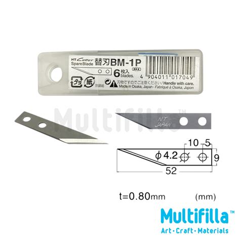 NT Cutter Spare Blades 6pcs | Multifilla