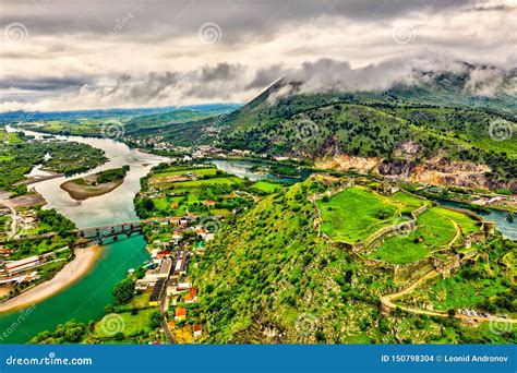 Rozafa Castle in Shkoder, Albania Stock Photo - Image of bridge, hill: 150798304