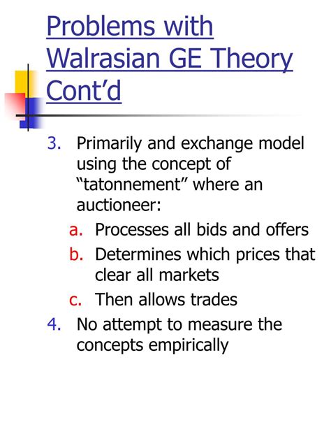 PPT - Chapter 11: Walras and General Equilibrium (GE) Theory PowerPoint Presentation - ID:6304884