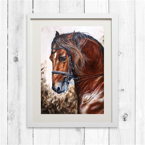 Framed Horse Painting at PaintingValley.com | Explore collection of ...