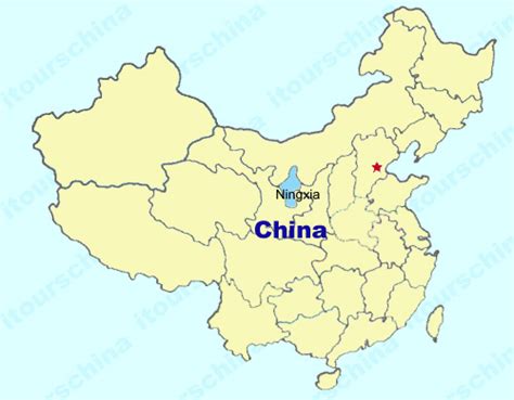 Ningxia Map, Map of China, Ningxia Province Maps