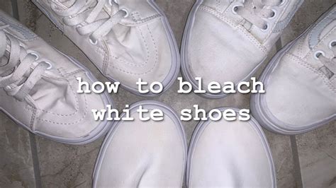 how i bleach my white shoes - YouTube