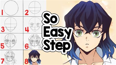 How To Draw Inosuke Hashibira Step by Step - Demon Slayer (Kimetsu no Yaiba) - YouTube