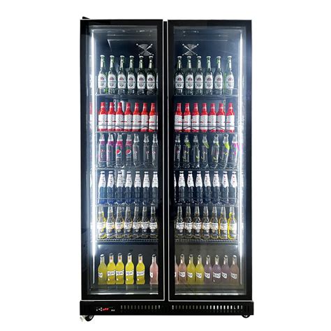 LED Light Commercial Beer Display Refrigerator Fan Cooling Single Door Beverages Drinks Cabinet ...