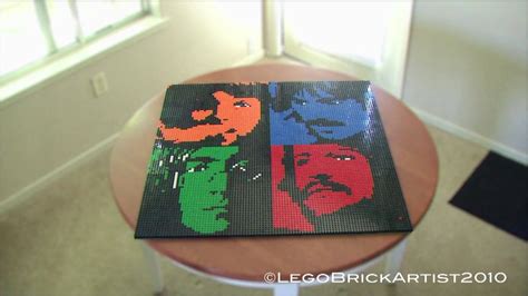 The Beatles Lego Mosaic - YouTube