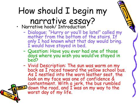 Scholarship Essay: How to start a narrative composition