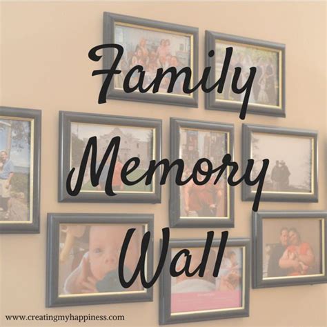 How to create a wall to display your most precious family memories. Diy ...