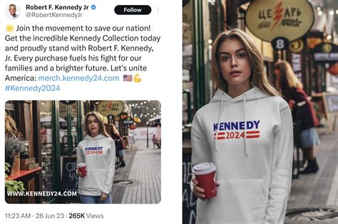 RFK Jr tweets, deletes merch ad made with Russian stock pic - National Zero