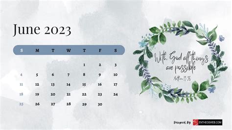 Christian Floral 2023 Calendar Desktop Wallpaper | EntheosWeb ...