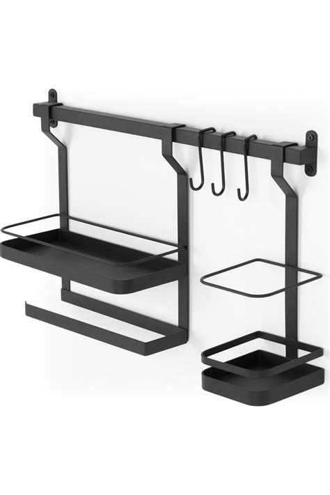 MADE Wall Mounted Metal Kitchen Storage Rack, Black. Express delivery. NEW Tomas from MADE.C ...