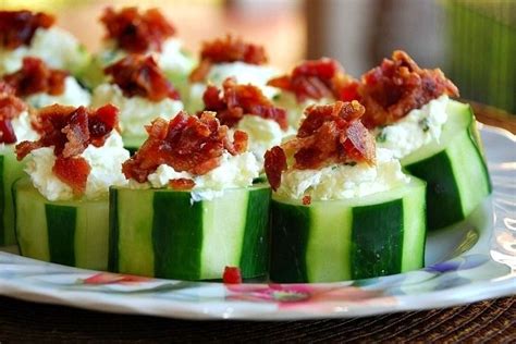 Stuffed Cucumber Cups by willcookforsmiles | KitchenArtistry | Party ...