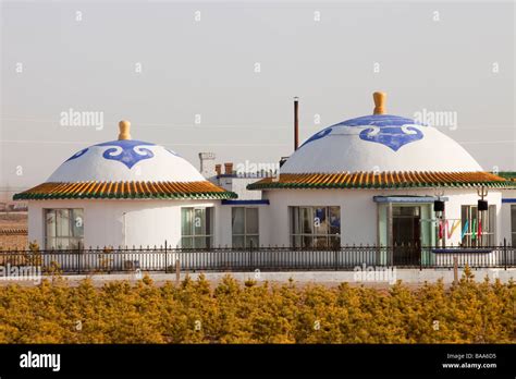 A Mongolian house near Dongsheng in Inner Mongolia China Stock Photo ...