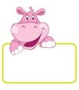 Cute Hippo Birthday Banner Free Stock Photo - Public Domain Pictures