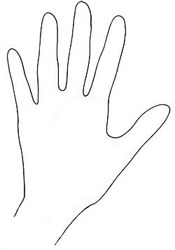 Left Hand Outline - ClipArt Best