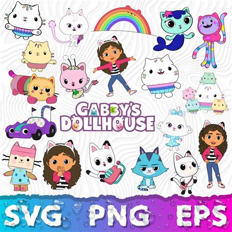 Gabby Dollhouse SVG, Gabbys Dollhouse PNG, Gabbys dollhouse | Inspire Uplift