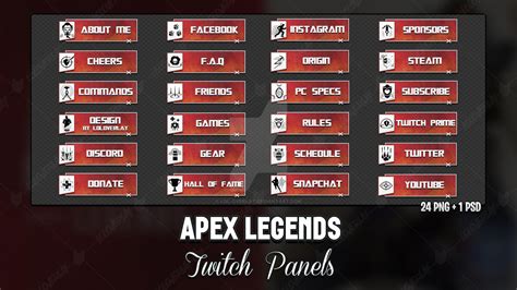 Apex Legends - Twitch Panels by lol0verlay on DeviantArt