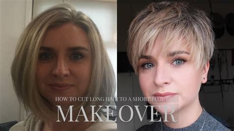 How To Cut Long Hair to Short Pixie Cut Hairstyle| UnderCut Hair ...