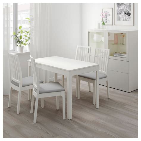 EKEDALEN Table extensible, blanc 80/120x70 cm - IKEA | Mesas de cocina extensibles, Mesas ...