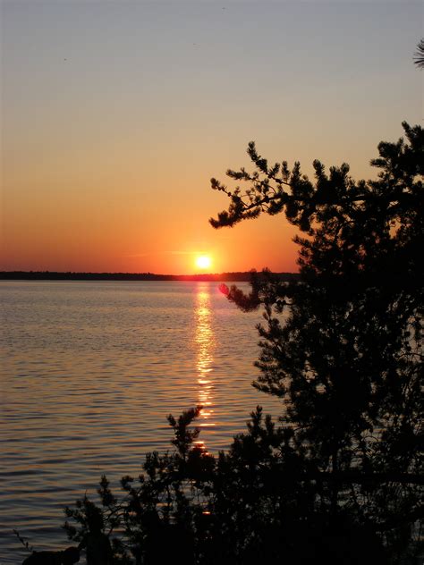 Rainy Lake Ontario Canada. Sunset Country. Looking out to the North Arm of Rainy Lake. Photo by ...